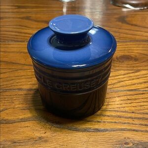 Le Creuset Cobalt Blue Stoneware Container